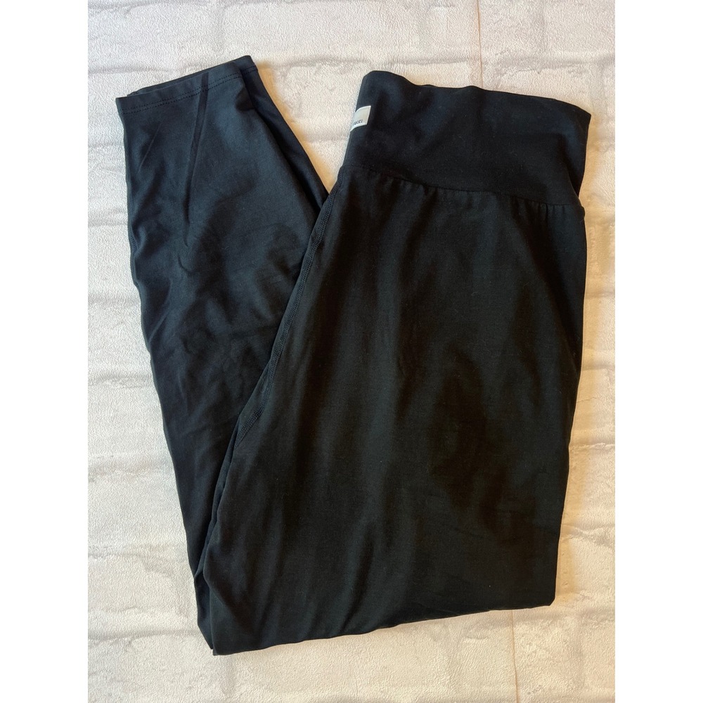 Vuori Lux Harem Pants Black High Rise Pleated Joggers Womens Medium active